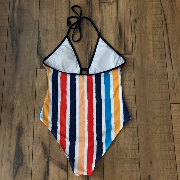 CupShe striped one piece swimsuit. Small. NWOT - Picture 2 of 2